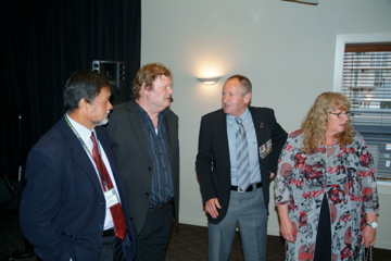Ngatoko Kupe, Dave Hall, and Lewis and Kath Pagan [Binning]
