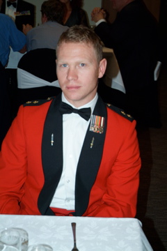 Lt D Vink ensign Queens Colour [Binning]