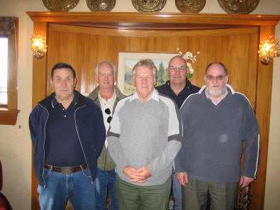 [L to R] Doc Welsh, George Preston, Neil Ure, Bruce Young, Peter Henderson
