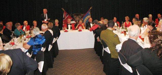 Evan Torrance as 1st speaker during the Dining-in [Mullens]