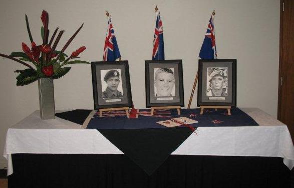 photos of the Fallen during the official events -  Tom Cooper, Dave Wright, John Gurnick [Mullen]