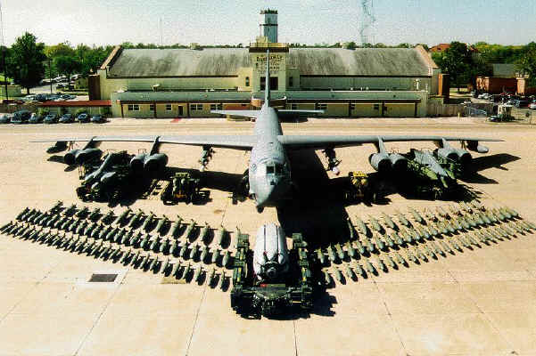 B-52 variant with a more modern demonstration of the payload possible [internet]