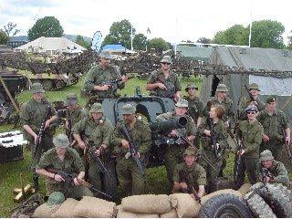 Wellington Rifles at a display [WR files]