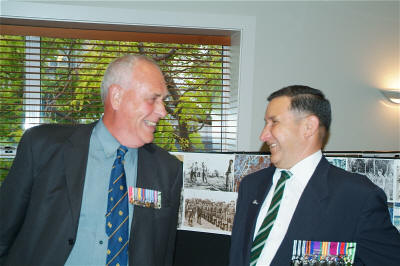 John Fisher with Richard (Doc) Welsh, both 3Pl [Binning]