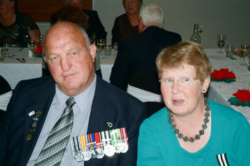 Ross 3Pl and Jill Dunlea - Ross donated a large amount of seafood and Jill was the reunion secretary [Binning]