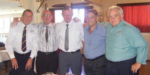 Left to right: Gary Pickering V6. John Nicolle W3. John Mullens W3. Rani Simms V2?, & Ewan Wright V3 [photo courtesy Ewan Wright]