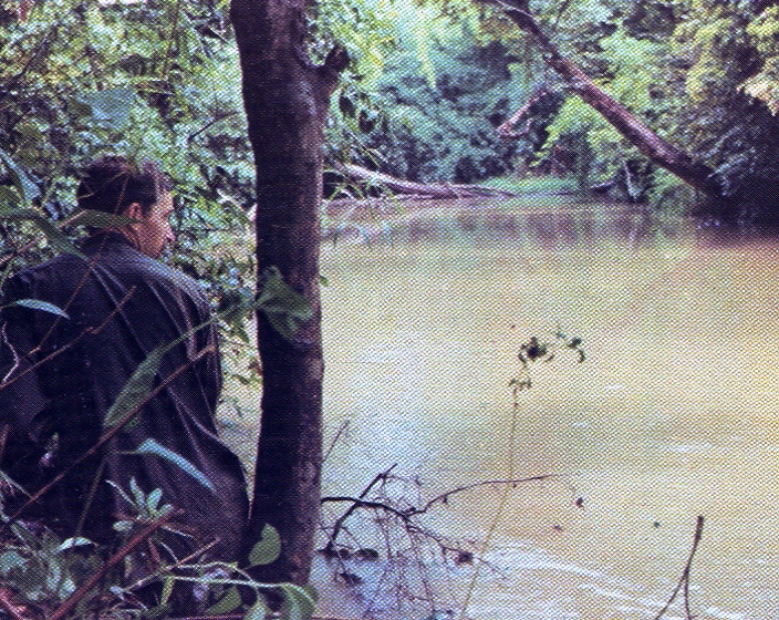 Suoi Chau Pha River in the wet season