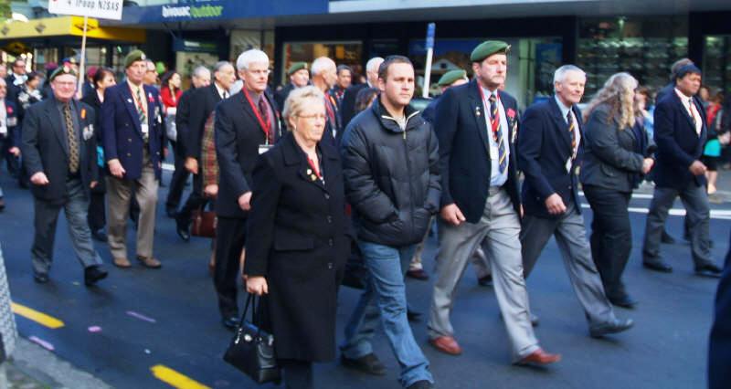 Tribute08 parade along Lambton Quay [Binning]