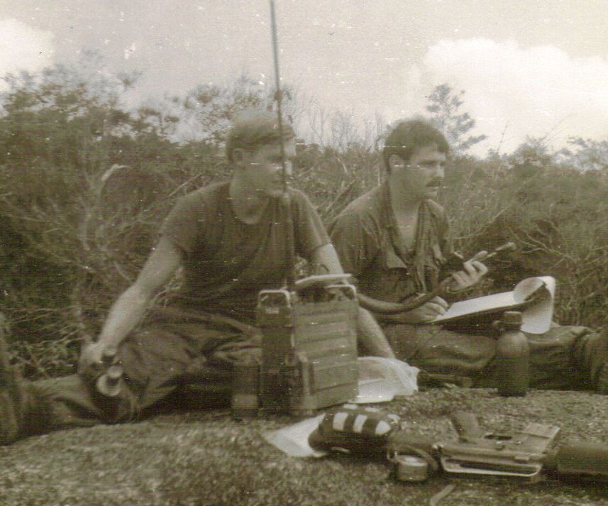 Lt O'Brien & Ldr Bob Brumm on the LP at FSB COOK [O'Brien]