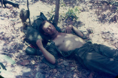 Colin Fraser enjoying siesta..