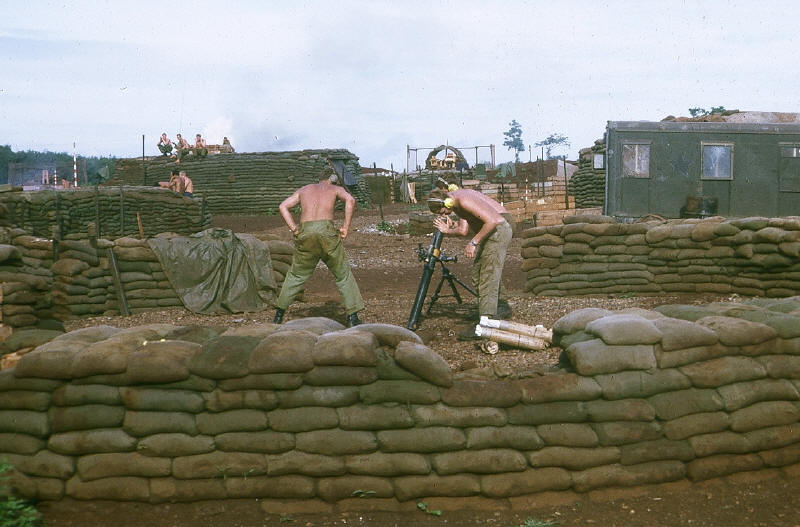 mortars firing a section mission from FSPB Leloi [Stock]