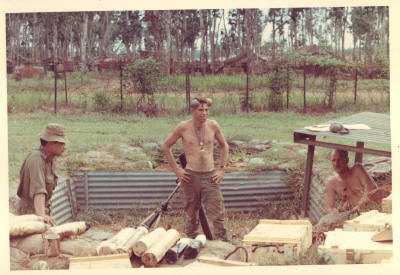 mortar action from the Nui Dat mortar compound, Mihinui, Condon & Rich  [Binning]