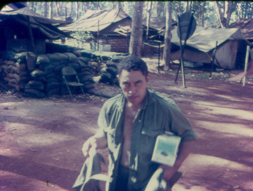 Waka Haig-Clarke collecting stores [Rowsell]