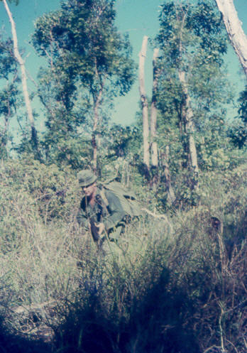 only limited movement possible, the dense sides of the track almost defy anyone to leave the track [Roger Greenaway moving slowly..]